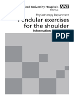 Oxford Shoulder Pendular Exercises