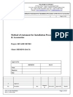 Method of Statement For Installation Procedure of DG Set