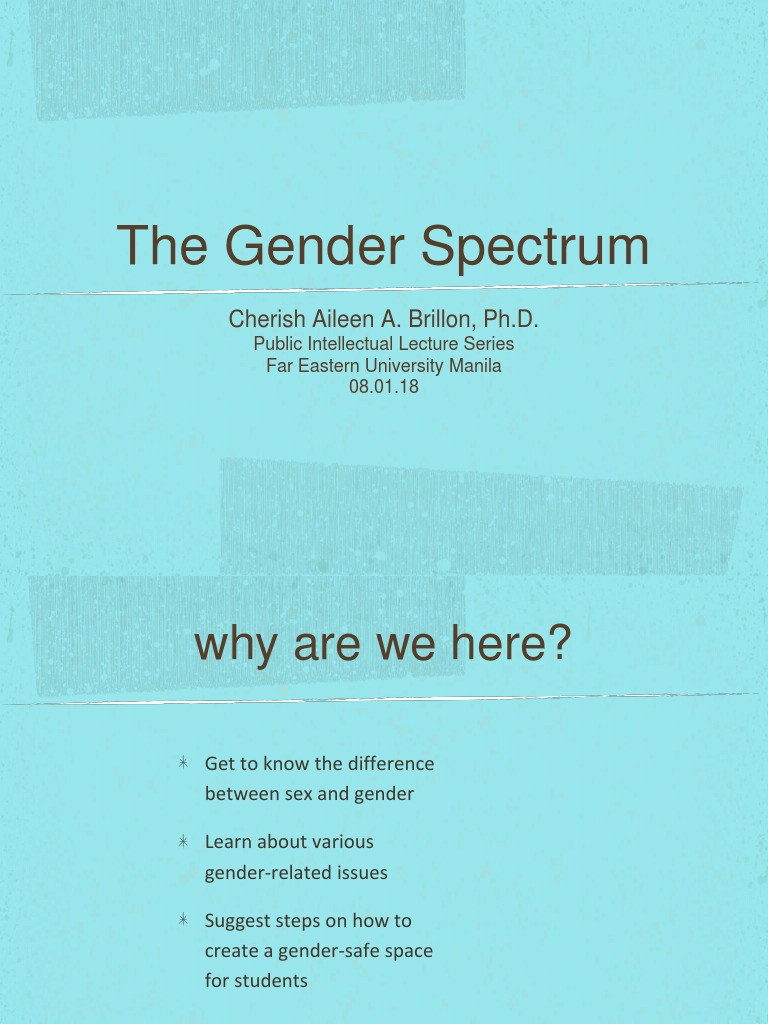 Understanding the Gender Spectrum | PDF | Gender | Gender Studies
