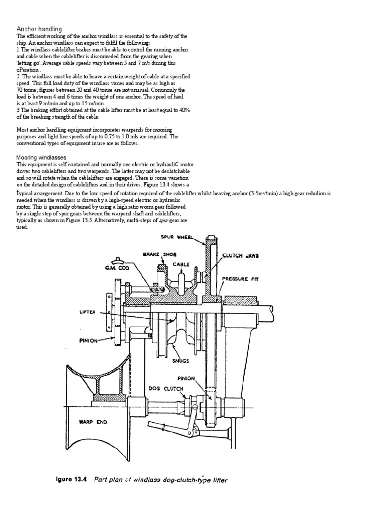 Anchor Handling PDF Anchor Transmission (Mechanics)
