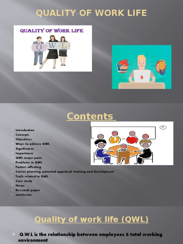 Quality of Work Life Final Pptankita Barkha | PDF | Job Satisfaction ...
