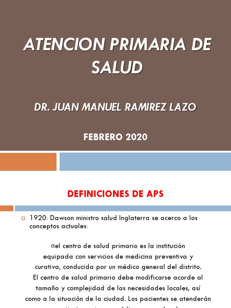 Atención Primaria en Salud | PDF | Cuidado de la salud | Bienestar