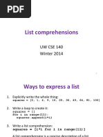 22 List Comprehensions