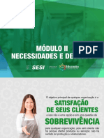 SESI ES - SATISFAÇÃO DO CLIENTE - Módulo 2 - Necessidades e Desejos