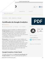 Certificado Do Google Analytics