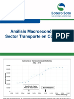 Análisis Macroeconómico Sector Transporte en Colombia