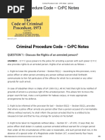 Criminal Procedure Code - CrPC Notes 