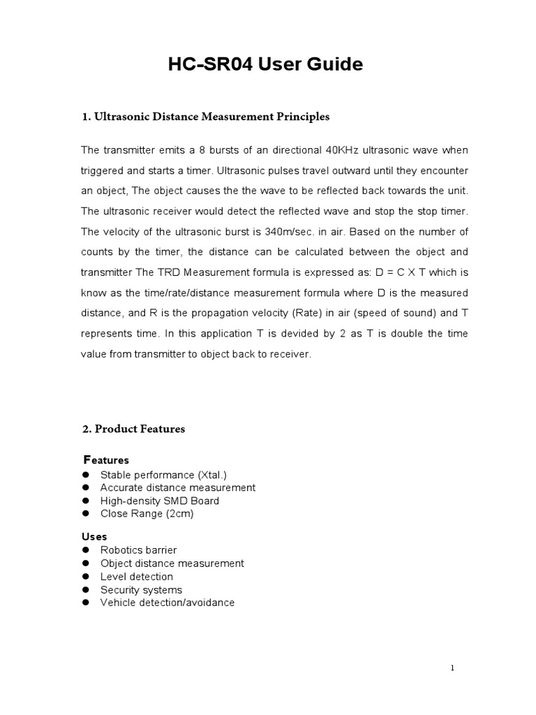 HC Sr04 | Download Free PDF | Ultrasound | Waves