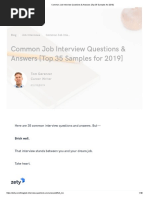 Common Job Interview Questions & Answers (Top 35 Samples For 2019)