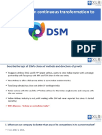 Royal DSM - From Continous Transformation To Organic Growth