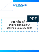 Danh từ đếm được và danh từ không đếm được PDF