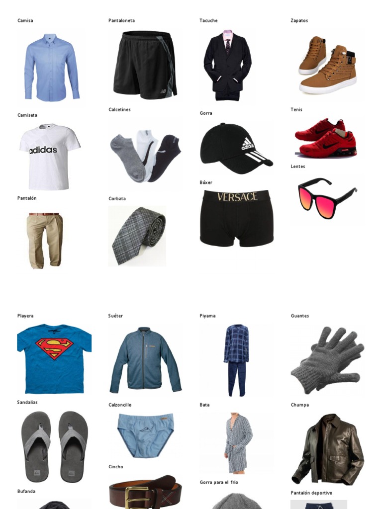 Prendas de vestir masculinas esenciales | PDF