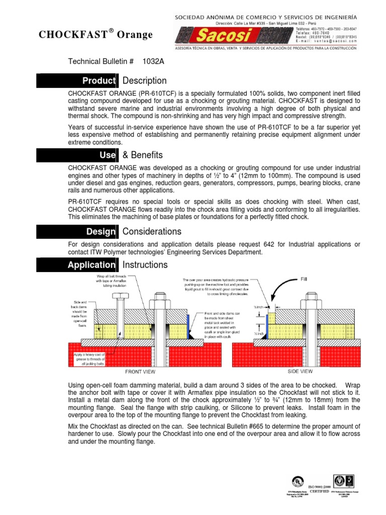 04 HT - Chockfast Orange | PDF | Strength Of Materials | Young's Modulus