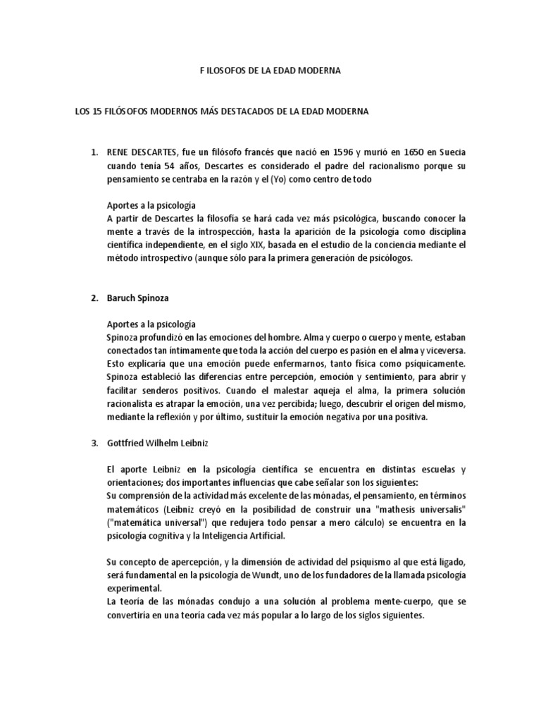 Filosofos de La Edad Moderna PDF