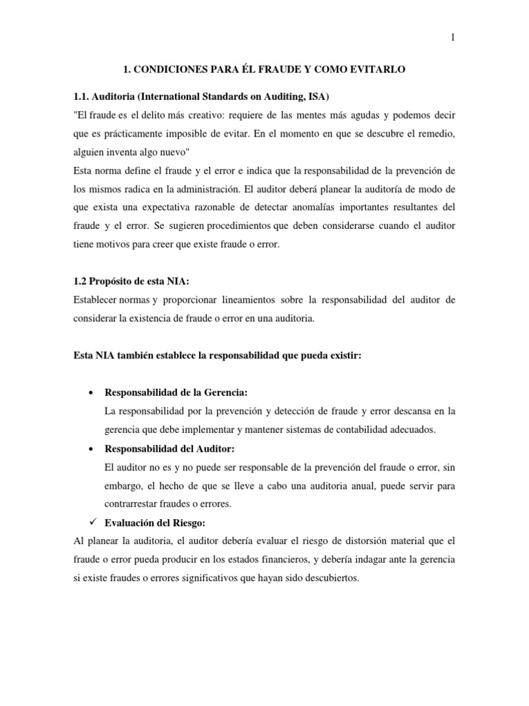 Prevención y Detección de Fraude | PDF | Auditoría | Contabilidad