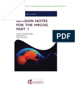 Revision Notes For The Mrcog Part 1 Oxford Specialty Training Revision Texts PDF Downloaddocx PDF