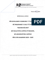 Rregullore Dhe Kriteret e Konkursit 2019-2020 FAB Master PDF