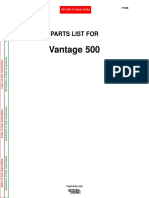 Manual de Partes Vantage 500 Dutz Code 11468 PDF