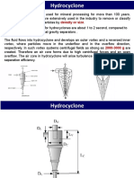 Hydrocylone and Gravity Sepration