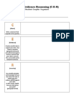 Claim-Evidence-Reasoning Graphic Organizer