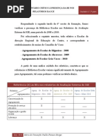 A BE nos relatórios de avaliação externa