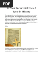 10 Most Influential Sacred Texts in History