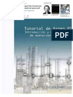 Tutorial de Aspen Plus Introduccion y Modelos Simples de Operacipdf PDF