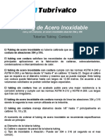 Tubing de Acero Inoxidable 304 y 316: Diámetros, Calibres, Aleaciones y Usos