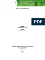 Taller de Redacción Periodística. - Diferencia Entre Cronica y Reportajedocx