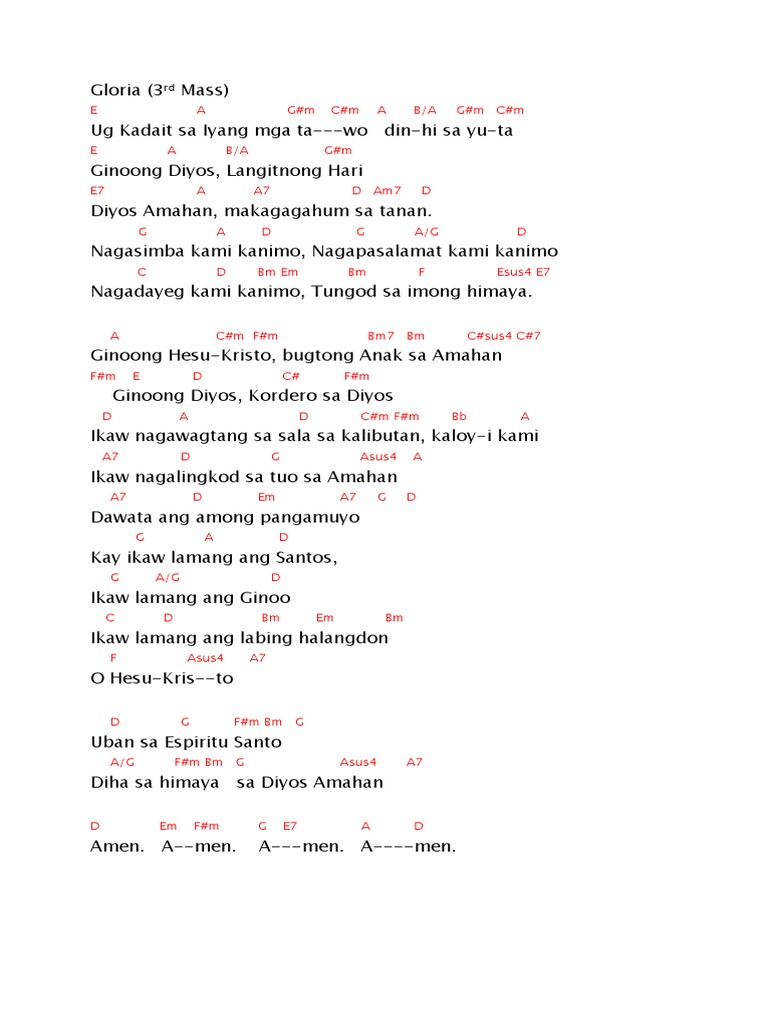 Gloria (3rd Mass) PDF | PDF