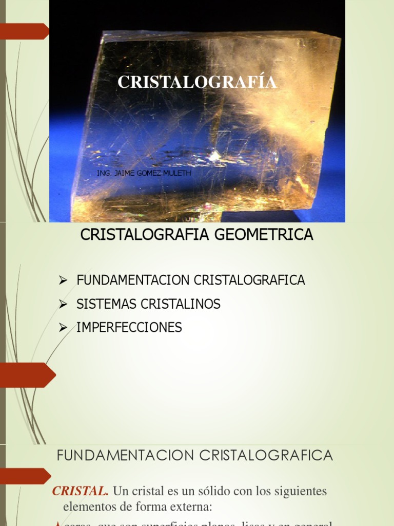 Cristalografía: Una introducción a los fundamentos geométricos y ...