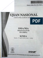 SOAL UN KIMIA SMA Tahun 2018 PDF