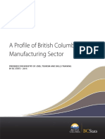 A Profile of British Columbias Manufacturing Sector
