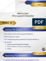 M08 02 We're Live! Pre-Launch Checklist