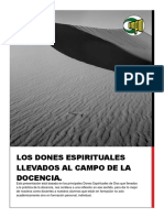 Los Dones Espirituales LLEVADOS AL CAMPO DE LA DOCENCIA