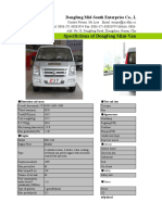 Quotation for Dongfeng C37 mini van