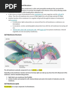 Cell Membrane Function and Structure