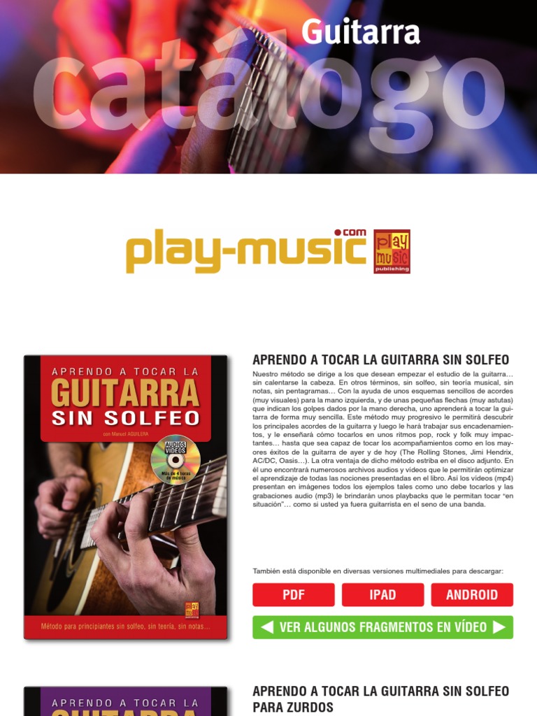 Catalogo Guitarra | PDF | Blues | Guitarras