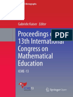 (ICME-13 Monographs) Gabriele Kaiser (eds.) -  Proceedings of the 13th International Congress on Mathematical Education_ ICME-13-Springer International Publishing (2017)