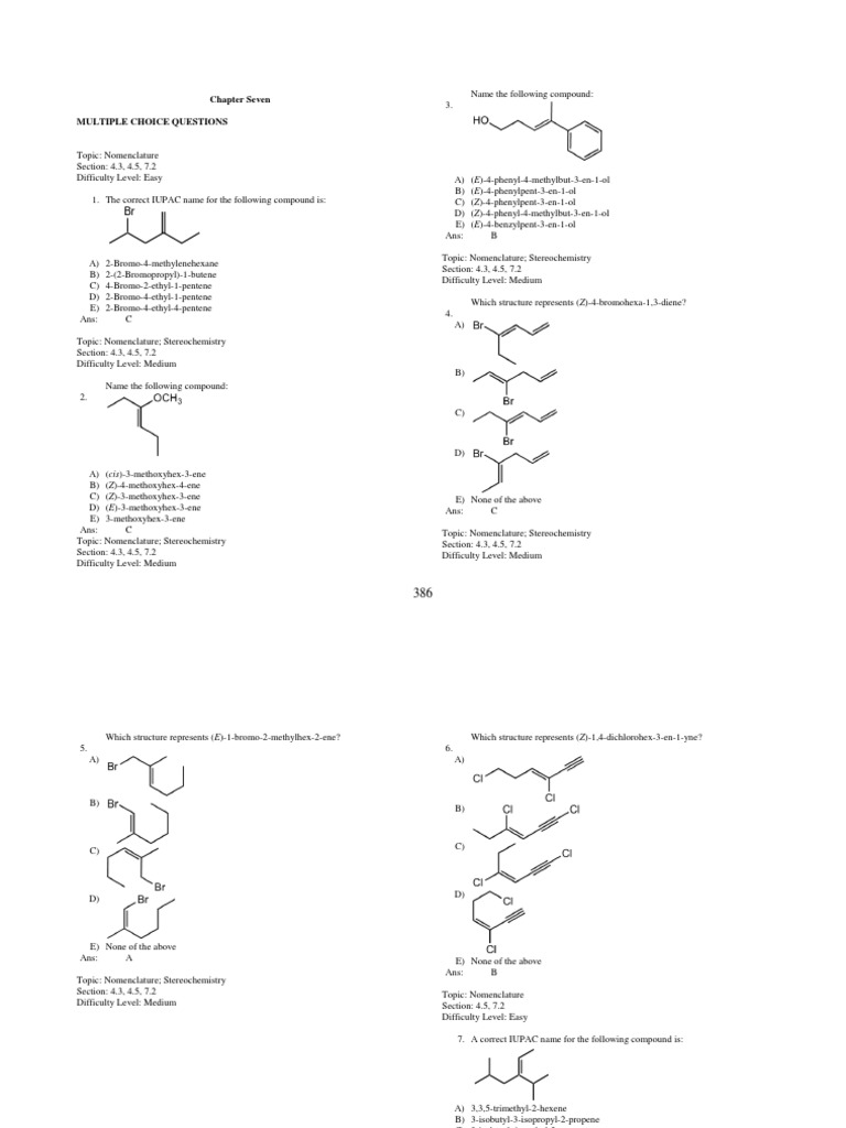 Chapter 7 Key Answers Pdf Alkene Hydrogenation