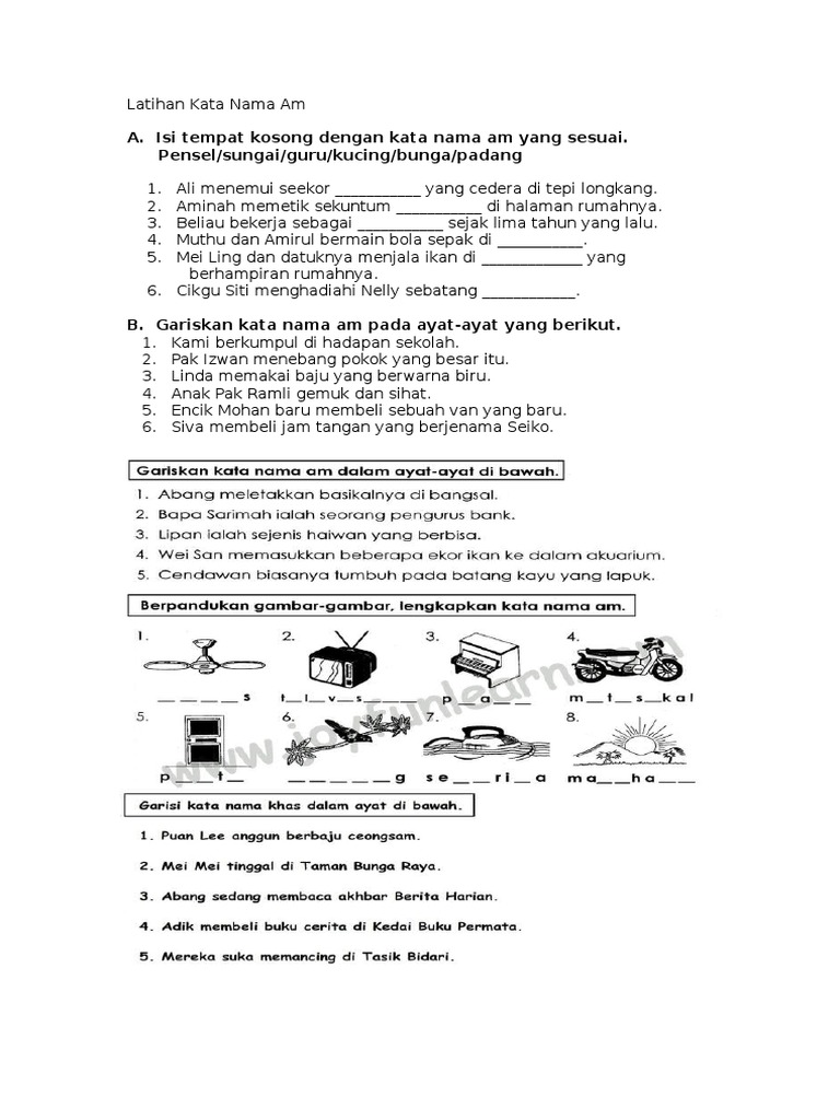 Latihan Kata Nama Am Pdf