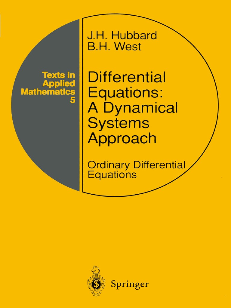 John H Hubbard Beverly H West Auth Differential Equations A Dynamical Systems Approach Ordinary Differential Equations Eigenvalues And Eigenvectors Determinant