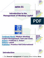 Chapter 01 Introduction to the Management of Working Capital