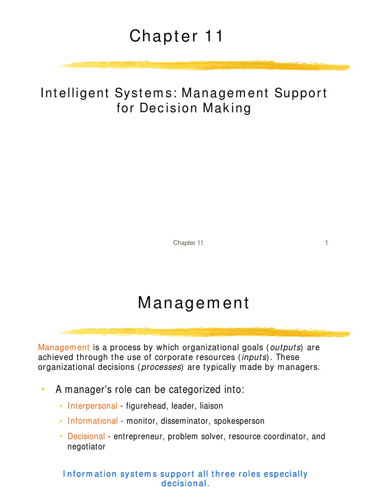 Intelligent Systems: Management Support For Decision Making | PDF ...