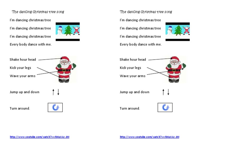 The Dancing Christmas Tree Song PDF