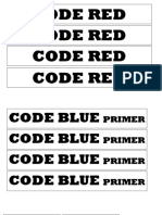 Label Papan Code Red