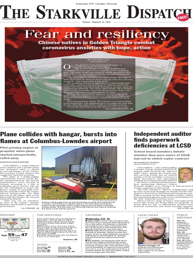 Starkville Dispatch Eedition 2-16-20 | PDF | Flood | Nature