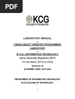 Revised CS8383 (Eee) Oop Lab Man