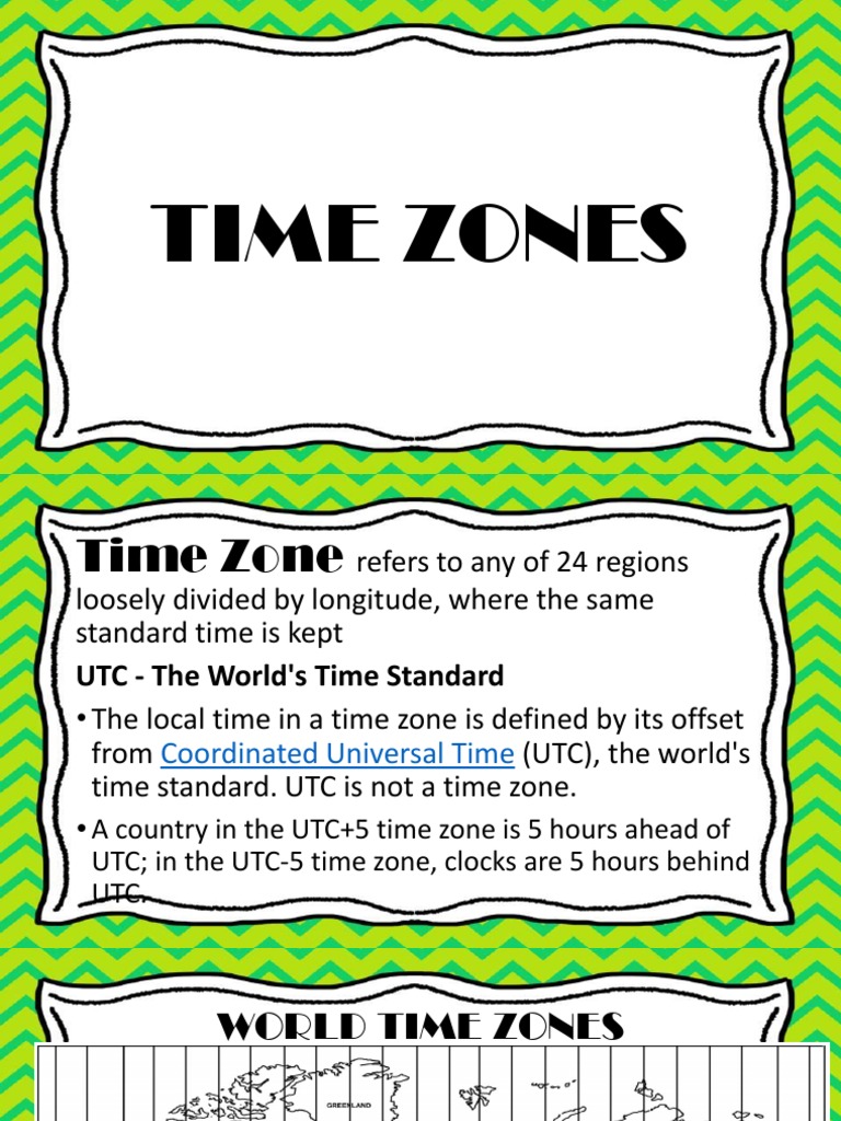 Understanding Time Zones Calculating Times Across Different Global