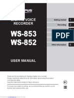 Olympus WS-853 User Manual